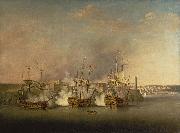 Richard Paton Bombardment of the Morro Castle, Havana, 1 July 1762 oil on canvas